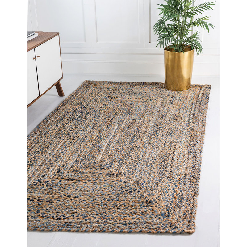 Tapis tressé Mullewa couleur lagon, Rectangle 10 pi x 13 pi