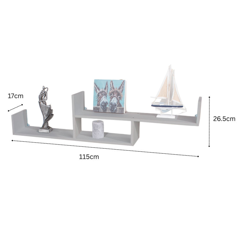 Floating Shelf, Grey