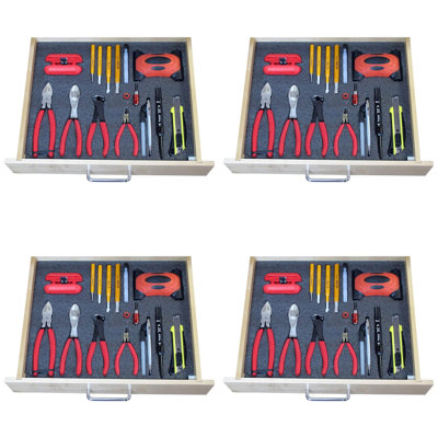  Tool Drawer Organizer Customizing Insert 30Mm Foam Sheet (4 Pack)