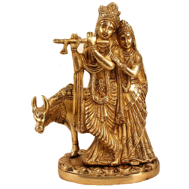 Radha Krishna avec vache