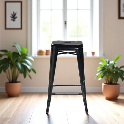 Teresa 26'' Stackable Metal Counter Stool ( Set Of 4)