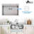 27"L × 19"W Drop-in Single Bowl Stainless Steel Kitchen Sink-122286233