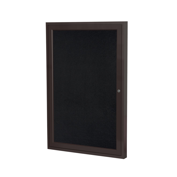 Enclosed Recycled Rubber Bulletin Boards Enclosed Cabinet Rubber Bulletin Board