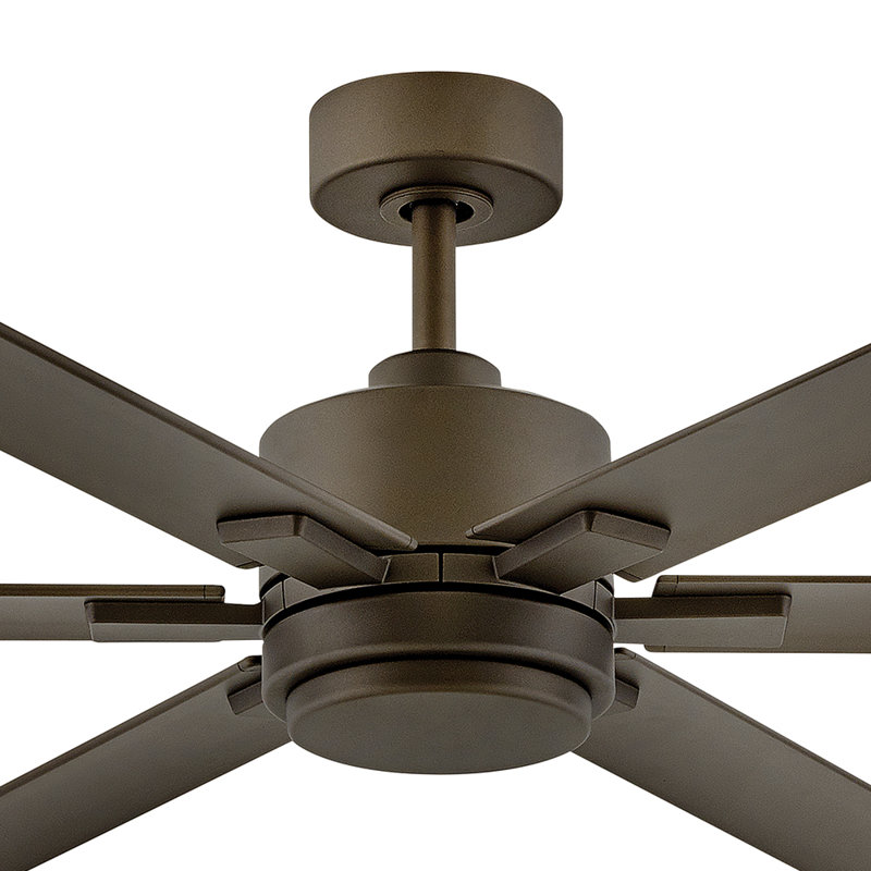Collette 6 - Ventilateur de plafond standard à  lumières LED avec télécommande murale et ensemble d'éclairage inclus