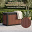 EFU 17.13 " W 55 Gallons Water Resistant Plastic Lockable Deck Box in Brown