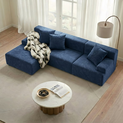 Osvaldo Modern 282 CM Wide Compressed High-Density Foam Sofa