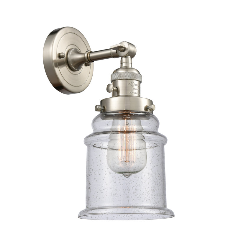 Galaviz Armed Sconce, Seedy, Satin Gold, Bulb Not Included