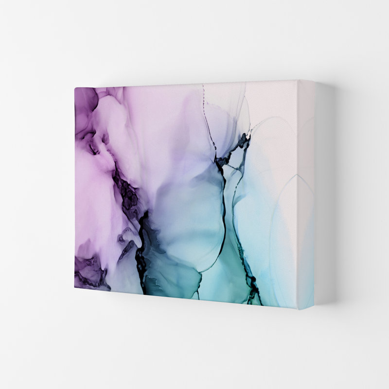 Purple Blue Watercolour Original - Painting, No Frame, 21cm H x 30cm W x 1cm D