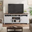 Meuble télé 70,9 po avec tablettes réglables et portes d'armoire, console de campagne pour salon, chambre à coucher