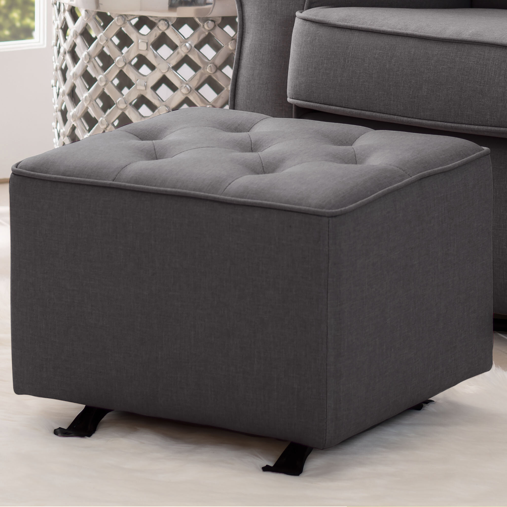 Delta glider and ottoman espresso on sale