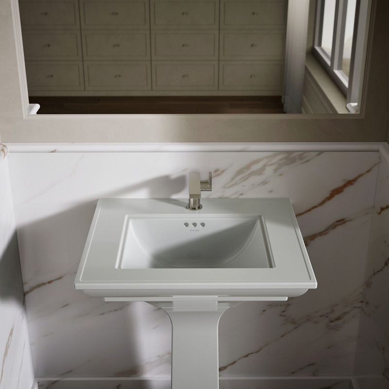 Memoirs® Stately 24" Console Bathroom Sink with Overflow, Ice Gray, Single