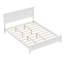 Lit plateforme moderne en bois massif blanc-835363865