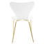 Roxby 49 cm H Plastic Wing Back Stackable Side Chair in White-108716743