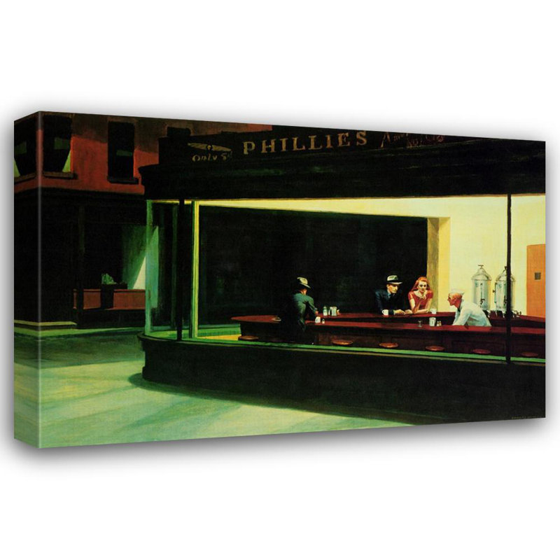 Nighthawks, 16" H x 24" W