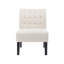 Chaise d'appoint de 2 personnes - siège en tissu beige avec design classique et fabrication stable en bois pour les chaises de patio