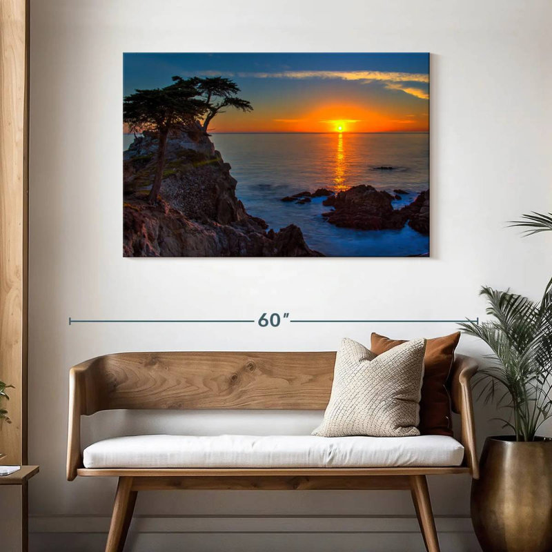 Gillard Golden Sun au-dessus de galets Gillard, H 30 po x l 45 po