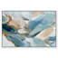 Golden Wave II, reproduction d'art encadrée bleue et dorée par Art Remedy, cadre argenté, 54 x 36-17843704-17843707