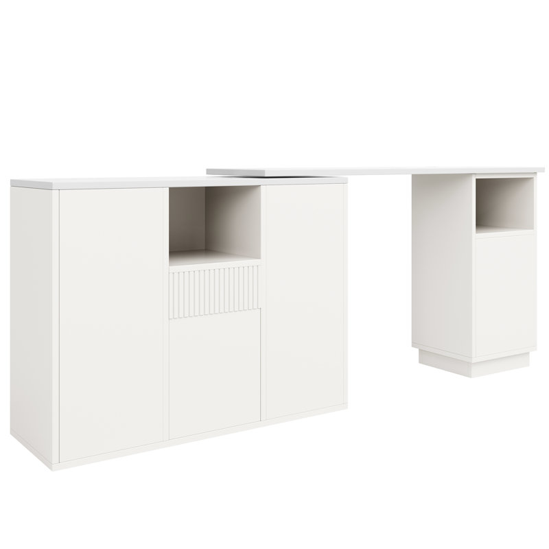 198.5cm Bar Cabinet, White