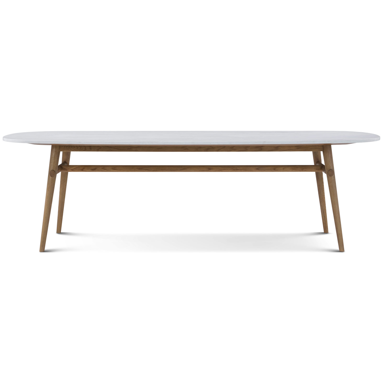 Madrid Oak Dining Table, 30" H x 86.61" L x 41.34" W, Natural