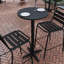 Table de bar ronde en aluminium à hauteur de 23,25 po avec plateau rabattable pour l'intérieur et l'extérieur Brincken-87464120