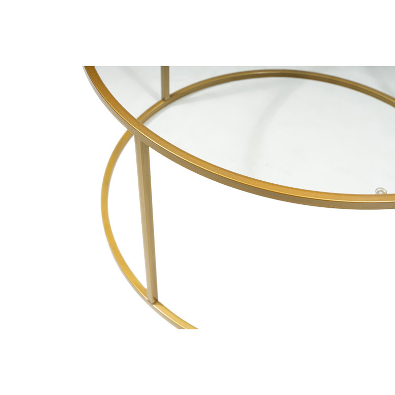 Frame Coffee Table, 45" H x 80" L x 80" W, Gold