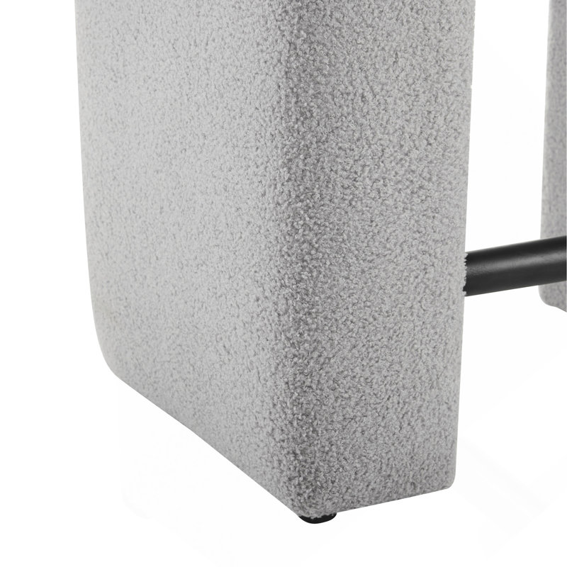 Ensemble de 2 tabourets de 24 po avec 2 chaises de salle à manger pour îlot de cuisine, gris, Gris