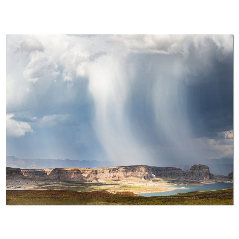 " Lake Powell Under Clouds ", 12" H x 20" W x 1" D, Wrapped Canvas