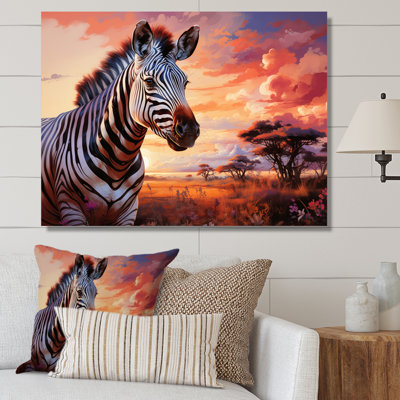 " Zebra Scenery In Africa "