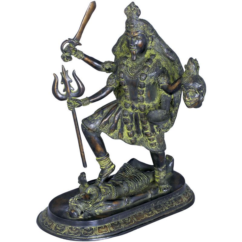 Religious & Spiritual Statue, Black Green