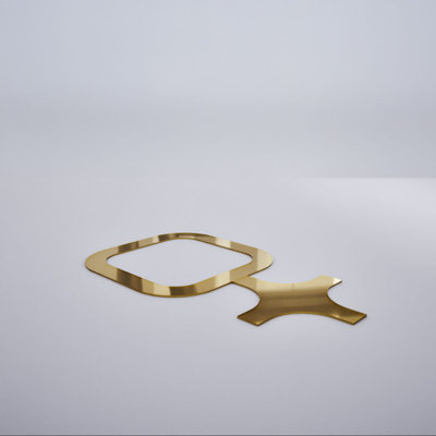 Petits panneaux muraux décoratifs en acrylique Lancaster, petit, l 19 7/8 po x H 11 3/8 po x T 1/8 po, miroir doré