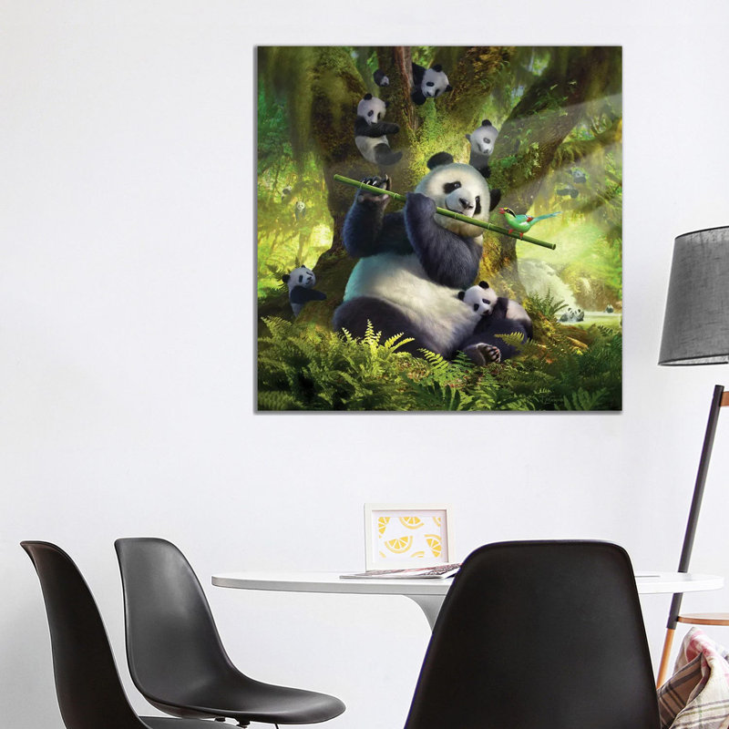 Panda Bear by Jerry Lofaro - Wrapped Canvas Art Prints, 93.98 cm H x 93.98 cm W