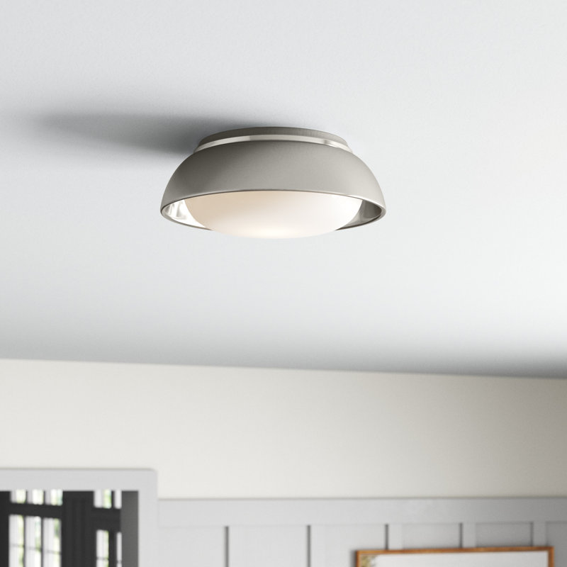 Plafonnier encastré à DEL - 15 po, Blanc sable, H 4,63 po x l 12 po x P 12 po