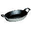 Staub Cast Iron 5.5-inch x 3.8-inch Mini Oval Gratin Baking Dish-9789213