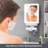Heated Shower Mirror Fogless for Shaving,Rechargeable Anti Fog Shaving Mirror with Razor Holder