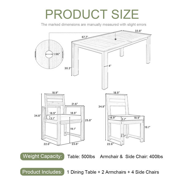 Dimensions du produit
