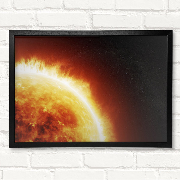 Ebern Designs Fire Sun Glow - Single Picture Frame Print | Wayfair.co.uk