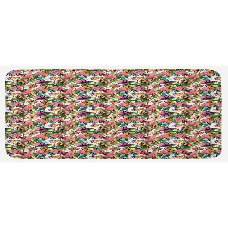 Tapis de cuisine poussiéreux