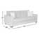 New Britain 85" Square Arm Sofa Bed