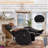 Wykoff 35.83" 360°Swivel Rocker Recliner Chair with Massage and Heat with Side Pockets