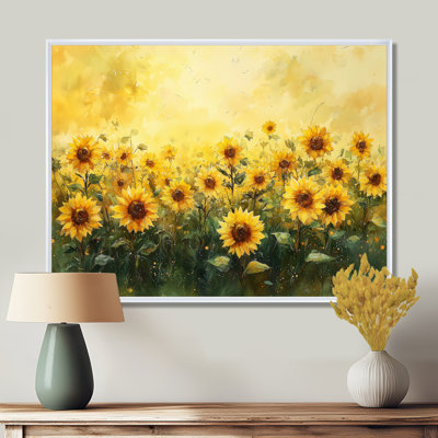 «Country Side Sunflower Golden Glow III - Sunflowers», art mural