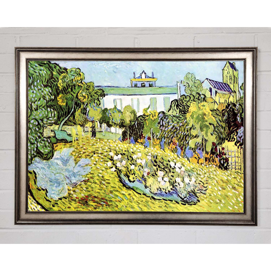 Van Gogh der Garten der Daubignys - Einzelner Bilderrahmen Kunstdrucke