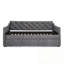 Lit simple tapissier Caja avec lit gigogne escamotable simple et charge USB-1537282818