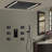 6-Jet Full Body Chrome Shower System with Thermostatic Valve and Rainfall Head