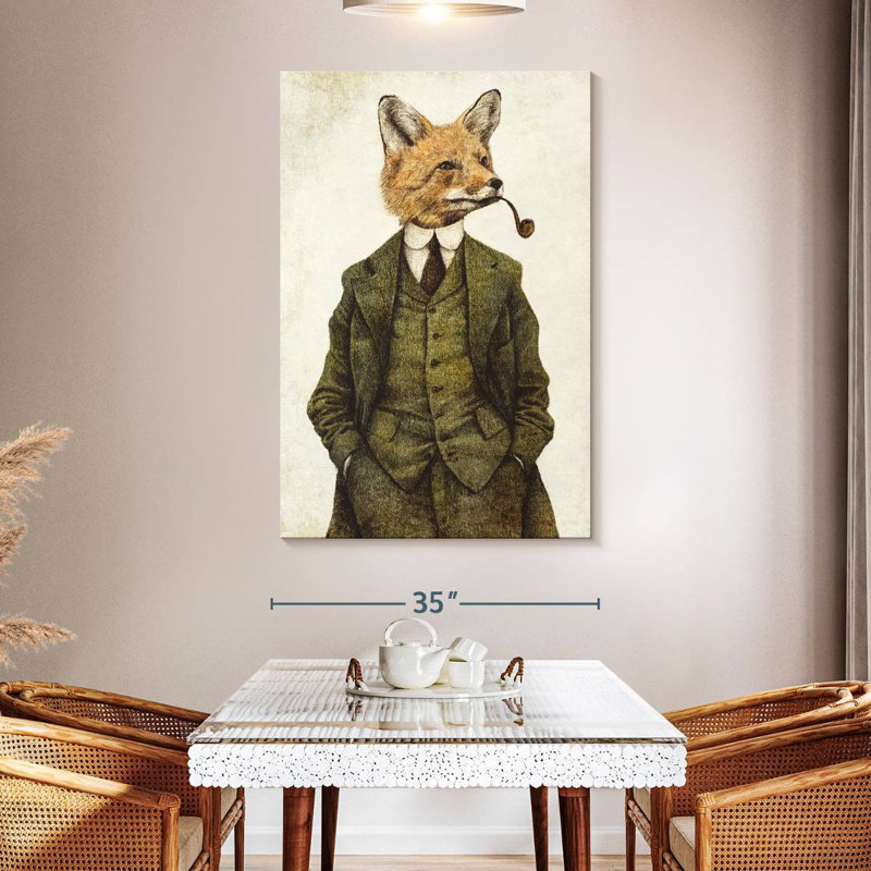 Ketti The Fox, 51" H x 34" W