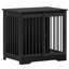 Dog Crate Furniture, 69 cm Double Door Wooden Dog Crate with Barn Door, Indoor Kennel, End Side Table Wooden Animal Crates for Small Dogs, Anti-Chew Anti-Escape-70565842