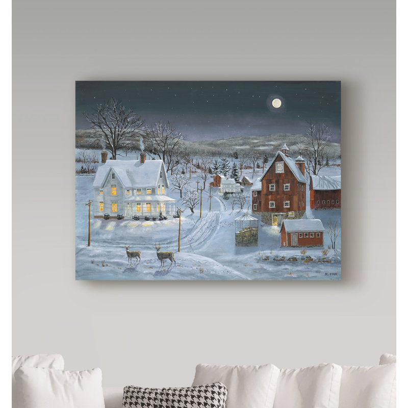 « romantique evening », reproduction de peinture à l’acrylique sur toile tendue, H 18 po x l 24 po x P 2 po