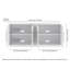 Table de buffet rectangulaire blanche Tillman-1231537416