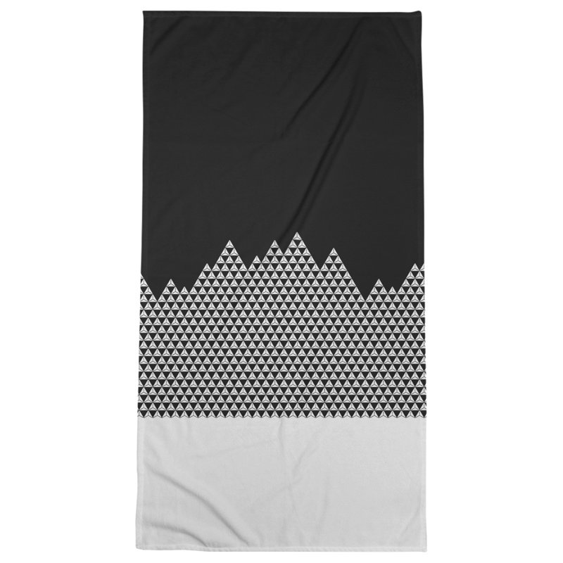 Serviette de bain Mountain, Noir