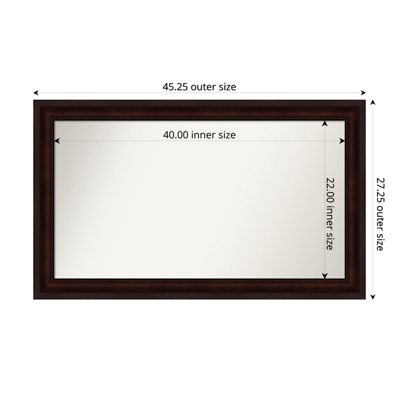Miroir mural Nathian, 27,25 po x 45,25 po