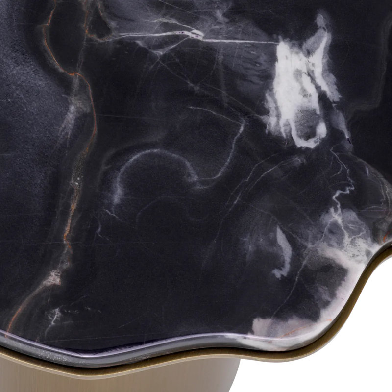 Shapiro Marble End Table, Black